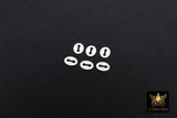 925 Sterling Silver Necklace Ends, 10 Pc Silver Quality Oval Tags # 99, Stamped 4 mm Finishing Tags