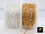 14 K Gold Filled Mariner Chains, 925 Silver Nugget Mariner CH# 907, Anchor Sequin Textured Flat Chain