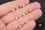 Gold Round Nugget Beads, 20 Pc Silver Round Rondelle Oval Spacer Beads #938, 4 mm Nugget Shaped Heishi Bead