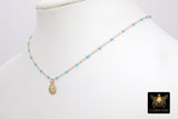 14 K Gold Filled Dainty Beaded Enamel Satellite Chain, Rainbow Jewelry CH #799, By Foot Unfinished Flat Cable