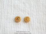 Round Donut Rondelle Beads, CZ Micro Pave Bead 5 x 10 mm, 18 k Gold Plated Fancy Spacer DIY Tassel Necklace Beads