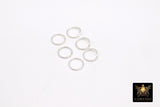 14 K Gold Filled Twist Jump Rings, 10 mm 925 Sterling Silver Open Sparkle #2755, Strong Snap Close 18 Gauge Textured Ring