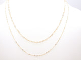 Gold Filled Heart Necklace, 2.6 mm 12 K Gold Dainty Heart Shaped Chain, Girlfriend Necklace #615