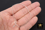 925 Sterling Silver Cross Chain Bracelet, Two Crosses On Rolo Chain Links #615, Cross Charm Bracelet, Everyday Mom Gifts Bracelet