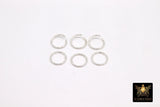 14 K Gold Filled Twist Jump Rings, 10 mm 925 Sterling Silver Open Sparkle #2755, Strong Snap Close 18 Gauge Textured Ring