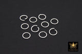 14 K Gold Filled Twist Jump Rings, 10 mm 925 Sterling Silver Open Sparkle #2755, Strong Snap Close 18 Gauge Textured Ring