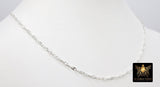 925 Sterling Silver Mariner Chain Bar Necklace, 14 K Gold Filled Hammered Anchor Bar Chain Choker #2626, Textured Nugget Mariner Necklace