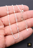 14 K Gold Filled Mariner Nugget Hammered Chain Link Necklace, 925 Sterling Silver Paperclip Bar Chain Choker, Anchor Chain