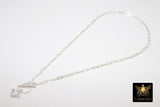 925 Sterling Silver Toggle Bumble Bee Queen Necklace, Paperclip Choker