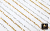 14 K Gold Filled Sequin Bar Chains, 925 Sterling Silver 2.3 mm Bar CH# 875, 5.4 mm Unfinished Chain
