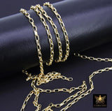 Gold Box Chains, Rectangle Box Chains CH #164, Gold 5.0 x 3.5 mm Unfinished Jewelry Chains
