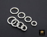 925 Sterling Silver Round Push Clasp, 10 mm 12 mm 14 mm 16 mm Silver Round Shaped Clip Findings