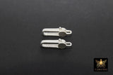 925 Sterling Silver Lobster Clasps, Long Oval Lobster Claws #716, Rectangle Clasp
