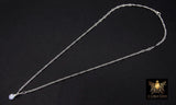 14 K Gold Filled Sequin Necklace, 925 Sterling Silver Evil Eye Necklace, Everyday Blue Greek Disc CZ Minimalist Chain Link Choker