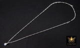 14 K Gold Filled Sequin Necklace, 925 Sterling Silver Evil Eye Necklace, Everyday Blue Greek Disc CZ Minimalist Chain Link Choker, Handmade
