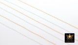 14 K Gold Filled Hammered Cable Chains, 2.4 x 1.9 mm 925 Sterling Sliver CH# 866, Dainty Chain