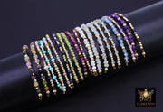 14 K Gold Filled Beaded Connectors, Long Bar Birthstone Connectors For Permanent Jewelry # 3600, Half Bracelet