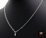 14 K Gold Filled Sequin Necklace, 925 Sterling Silver Evil Eye Necklace, Everyday Blue Greek Disc CZ Minimalist Chain Link Choker