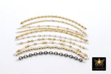 14 K Gold Filled Beaded Connectors, Long Bar 925 Sterling Silver Connectors #3601, Navajo Pearls