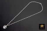 925 Sterling Silver Sacred Heart Chain Bar Necklace, 14 K Gold Filled Jesus Choker, Religious Nugget Mariner Necklace