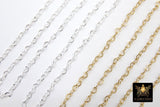 14 K Gold Filled Textured Heart Chains, 3.2 mm 925 Sterling Silver, Hammered Heart Shaped CH# 765