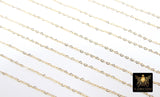 14 K Gold Filled Heart Chains, 1.9 mm Gold Filled Tiny Heart Shaped CH #923, Unfinished Chain By the Foot