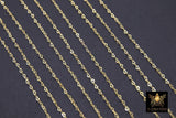 14 K Gold Filled Heart Chains, 1.9 mm Gold Filled Tiny Heart Shaped CH #923, Unfinished Chain By the Foot