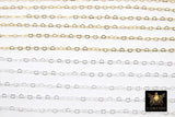Gold Filled Heart Chains, 2.6 mm 925 Sterling Silver, 14 K Gold Filled Dainty Heart Shaped CH# 886, Unfinished Chain CH# 716, By the Foot