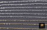 Gold Filled Heart Chains, 2.6 mm 925 Sterling Silver, 14 K Gold Filled Dainty Heart Shaped CH# 886, Unfinished Chain CH# 716, By the Foot