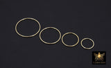 14 K Gold Filled Circle Link Rings, 15, 20