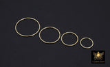 14 K Gold Filled Circle Link Rings, 15, 20