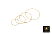14 K Gold Filled Circle Link Rings, 15, 20