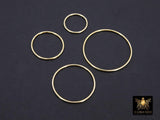 14 K Gold Filled Circle Link Rings, 15, 20