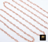 3mm Gold CZ Chain By The Yard, Silver Genuine Cubic Zirconia Chain CH# 560, By The Foot