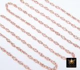 3mm Gold Mixed CZ Chain By The Yard, Silver Genuine Cubic Zirconia Chain CH# 560, By The Foot