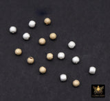 14 K Gold Filled Round Sparkle Beads, 925 Sterling Silver Seamless Beads # 576, 3 mm High Quality Stardust Beads