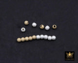 14 K Gold Filled Round Sparkle Beads, 925 Sterling Silver Seamless Beads # 1576, 3 mm High Quality Stardust Beads