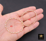 14K Gold Filled Matte Beaded Bracelet, 925 Sterling Silver Mixed Metal Stretchy Women's Bangle, Stacking Bracelets