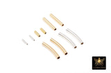 14 K Gold Filled Crimp Cut Tube Beads, 925 Sterling Silver Short Tube Beads # 290, 5 mm