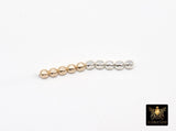 USA 14 K Gold Filled Faceted Beads, 925 Sterling Silver Faceted Seamless Beads # 776, High Quality Nugget 2 mm or 2.5 mm or 3 mm