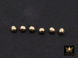 14 K Gold Filled Oval Beads, 3 mm Faceted Seamless Beads # 3261, 2.5 mm High Quality Oval Beads