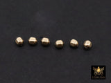 USA 14 K Gold Filled Oval Beads, 3 mm Faceted Seamless Beads # 3261, 2.5 mm High Quality Oval Beads