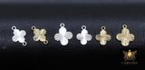 14 K Gold Filled Clover Charms, 925 Sterling Silver 7 mm Hearts # 3653, 6 mm Star Charms