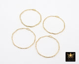 Textured Gold Round Hoop Ear Rings, 36 mm Gold Charms # 3807, High Quality Light Weight Wire Hoops Finding