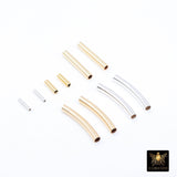 14 K Gold Filled Crimp Cut Tube Beads, 925 Sterling Silver Short Tube Beads # 290, 5 mm