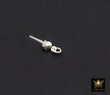 14 K Gold Filled Clam Covers Tips, 3 mm925 Sterling Silver Clamshell Knot Covers, # 375