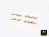 USA 14 K Gold Filled Faceted Beads, 925 Sterling Silver Faceted Seamless Beads # 2278, High Quality Nugget 2 mm or 2.5 mm or 3 mm