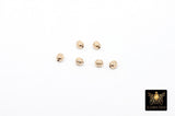 14 K Gold Filled Oval Beads, 3 mm Faceted Seamless Beads # 3261, 2.5 mm High Quality Oval Beads