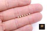 3 mm 14 K Gold Filled Oval Beads, Faceted Nugget Seamless Beads , 2.5 mm High Quality Oval Beads, Waterproof and Tarnish Resistant