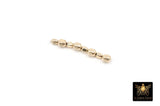14 K Gold Filled Oval Beads, 3 mm Faceted Seamless Beads # 3261, 2.5 mm High Quality Oval Beads